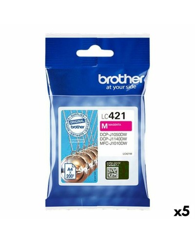 Brother Genuine Magenta Ink Cartridge MFC-J1010DW (5 Pack) - High Yield
