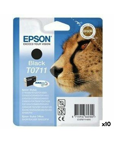 Epson Cartucho de Tinta Negro T0611 - Stylus Serie D/DX (10 unidades) Original
