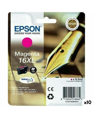 Epson 16XL Magenta DURABRITE ULTRA - Original Tintenpatrone - 10 Stück
