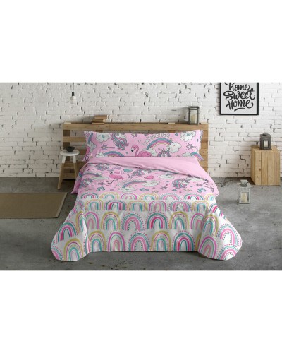 Dekbedovertrek set Pierre Cardin Unicornios Roze Bed van 105 3 Onderdelen