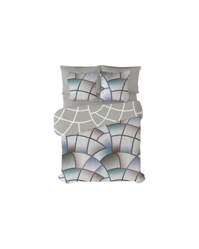 Pierre Cardin Lucas Grey Duvet Cover - 144 Thread Count, 150 x 230 cm
