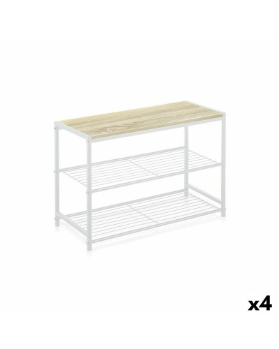 Planken Confortime 3 Planken Metaal 60 x 30 x 43 cm (4 Stuks)