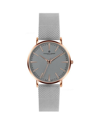 Reloj de Mujer FFAA-2520S Elegante Casual Plata
