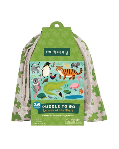 Puzzle Tiere To Go: Reisespiel für Kinder - Bauernhoftiere
