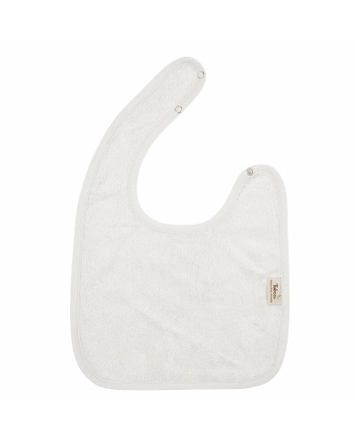 Bavoir Bébé Gris en Coton Biologique - Imperméable et Réglable
