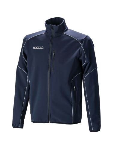 Sparco Sportjacke Herren Marineblau - Winddicht, Atmungsaktiv - Größe S
