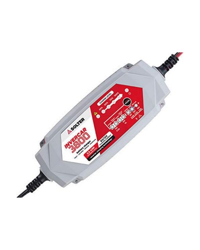 Solter Invercar 3800 Cargador de Baterías Coche Moto 6-12V Portátil
