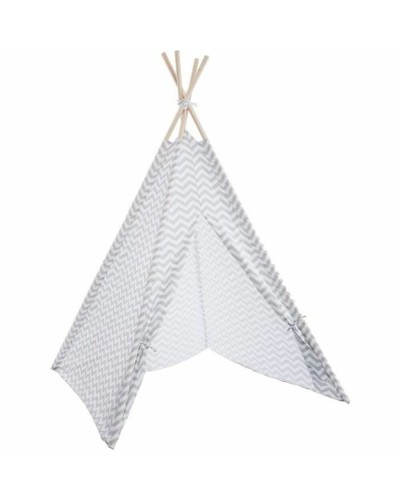 Atmosphera Chevron Tipi Spielzelt für Kinder - 120x120x160cm - Camping & Innenbereich
