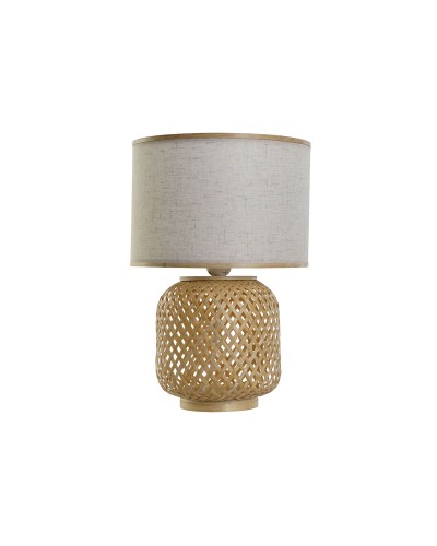 Lámpara de mesa DKD Home Decor Marrón Natural Bambú 50 W 220 V 26 x 26 x 39 cm
