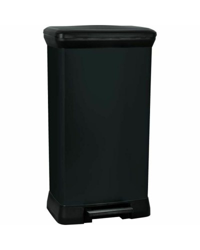 Waste bin Curver Black 50 L Metal Plastic