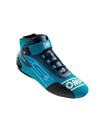 Racelaarzen OMP KART KS-3 Marineblauw Zwart/Wit 46