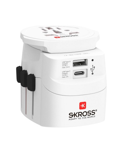 Skross Adaptateur Universel Voyage - Compact et Sûr - Modèle 1302472
