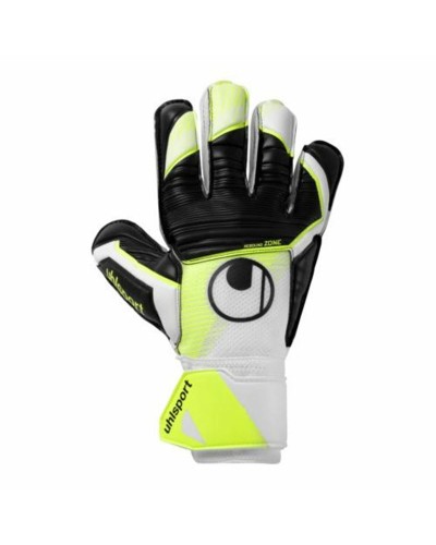 Uhlsport Soft Advanced: Guantes de Portero Negros Adultos, Excelente Agarre
