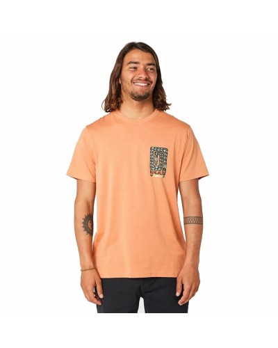 Rip Curl Herren T-Shirt Desti Animals Orange - Kurzarm Surf
