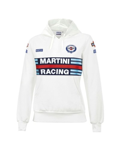 Sparco Martini Racing Sweat à Capuche Femme Blanc - Vêtement de Sport et Loisirs
