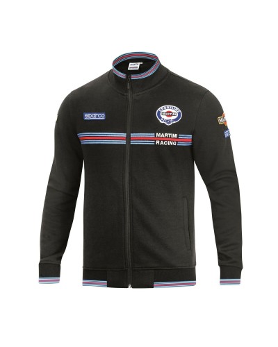 Sparco Martini Racing Herren Sweatshirt Schwarz - Kapuze & Offizielles Logo
