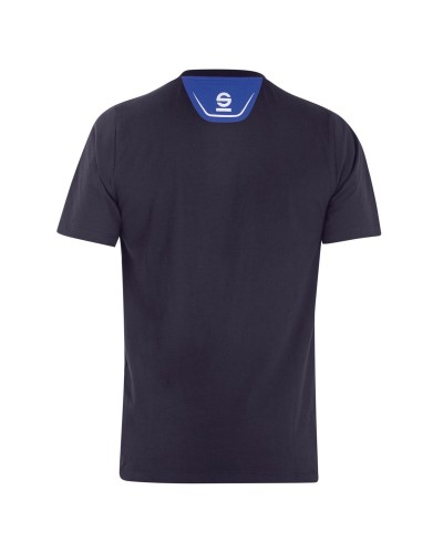 Sparco Tech Stretch - Kurzarm-T-Shirt Herren Marineblau - Atmungsaktiv & Komfortabel
