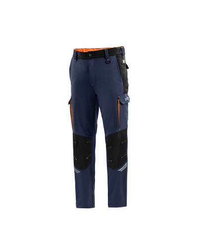 Sparco Tech TW Pantalone Sportivo: Blu/Arancio, Lungo & Traspirante
