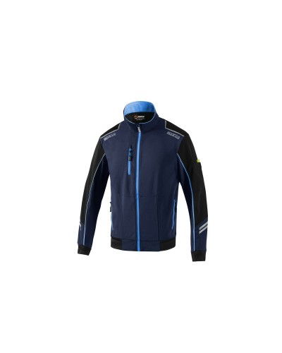 Sparco Tech TW : Veste de Sport Homme Bleu Ciel/Bleu Marine - Respirante

