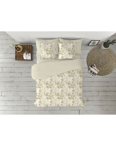 Housse de couette Pierre Cardin LUCIA Marron, Rabat bouteille, 2 Pièces
