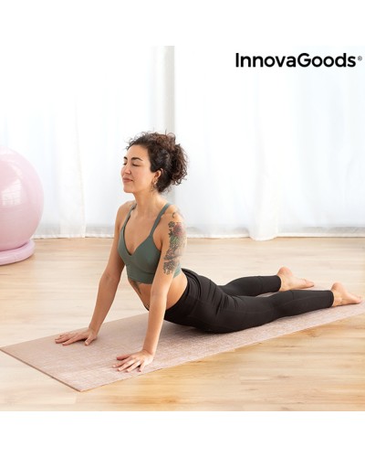 InnovaGoods Esterilla de Yoga Yute Jumat - Antideslizante, Ecológica
