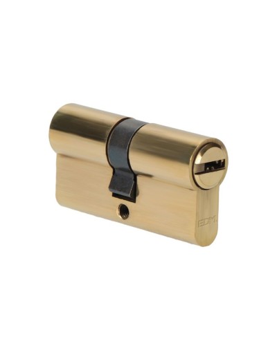 Säkerhetscylinder EDM R15 Långt kamlås Gyllene Mässing 60 x 30 x 17 mm