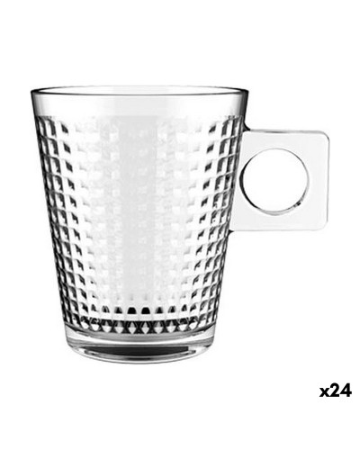 Set van koffiekopjes Lima panal 80 ml (3 Onderdelen) (24 Stuks)