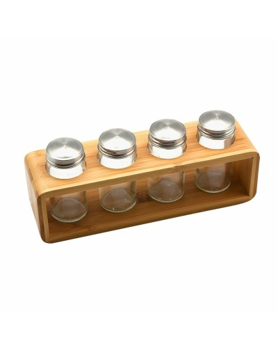 Portaspezie in Bambù Versa: Organizza le tue spezie con stile (33x2,5x18 cm)