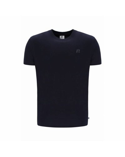 Russell Athletic Men's T-Shirt Navy Blue - Short Sleeve Cotton Sport
