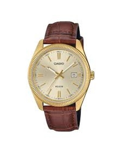 Casio MTP-1302PGL-9AVEF Reloj de Hombre Cuero Marrón y Oro - Clásico & Elegante
