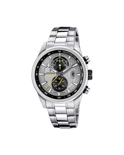 Festina Reloj Hombre F20694/4 Gris Plata - Cronógrafo Acero
