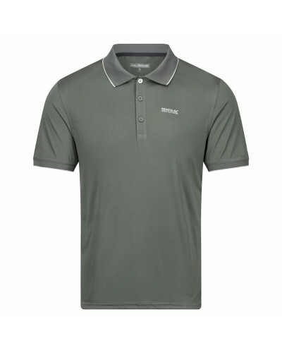 Regatta Remex II Men's Polo Shirt: Short Sleeves, Olive, Breathable
