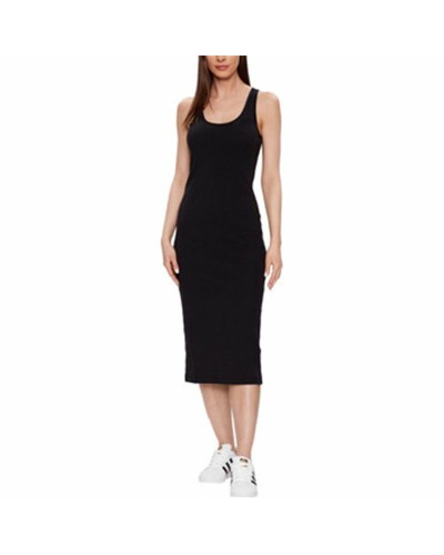 Robe Champion Femme Coton Jersey Manches Courtes Sport Noir
