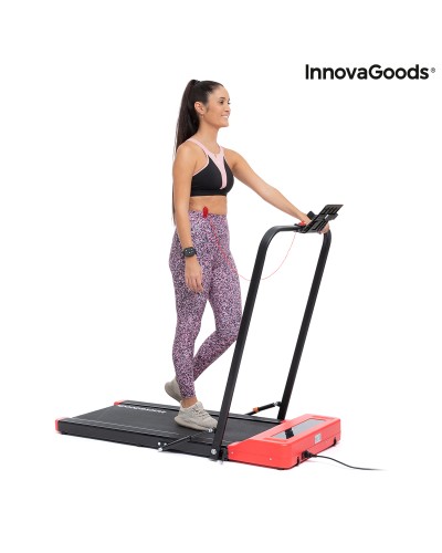 Folding Walking and Running Treadmill with Speakers and Remote Control Wristband Foljog InnovaGoods