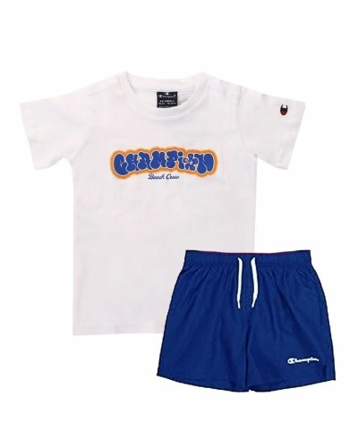 Champion Complete Sportswear Set for Kids Essentials Blue - Comfort Cotton

