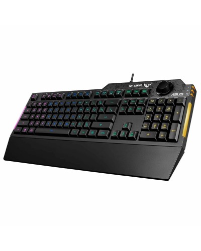 Asus TUF Gaming K1 Gaming Keyboard Qwerty Spanish - RGB Backlight, Black
