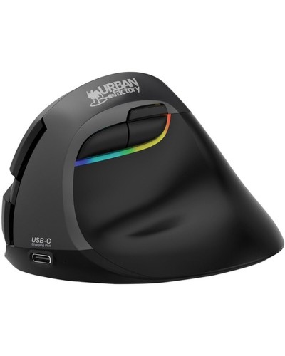 Urban Factory Ergo Pro Mouse Wireless 4000 DPI Nero Ergonomico
