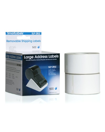 Seiko Labels 36x89mm SLP-2RLE White - 1040 Labels (2 Rolls)
