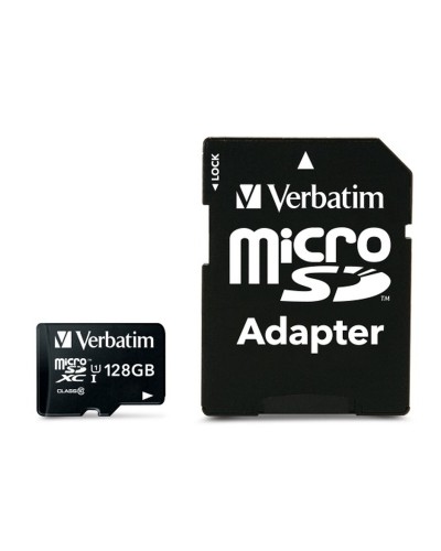 Verbatim Micro SD 64GB avec Adaptateur - Haute Vitesse pour Smartphone/Tablette
