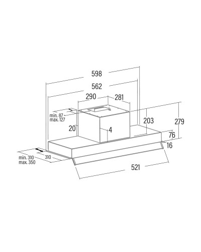 Cata Armonia 275W: Campana Extractora Clásica Plata Acero Inoxidable - Cocina
