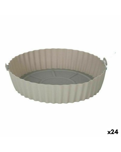 Quttin Panier en Silicone Pliable pour Friteuse à Air - 20cm - Set de 24 Pièces
