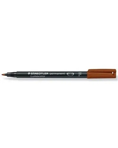 Staedtler Lumocolor Braun - Permanent Marker, Fein - 10er Set
