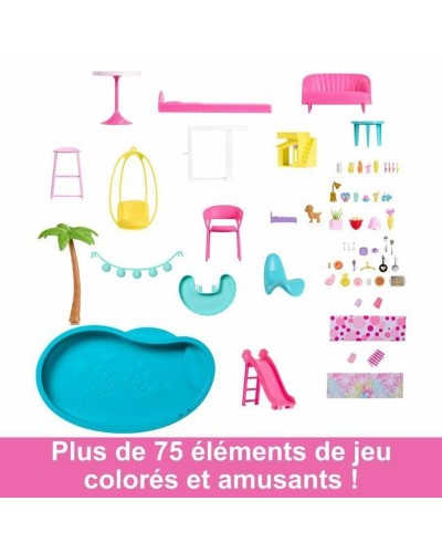 Barbie Dreamhouse 2023: Casa de Muñecas con Tobogán y Piscina
