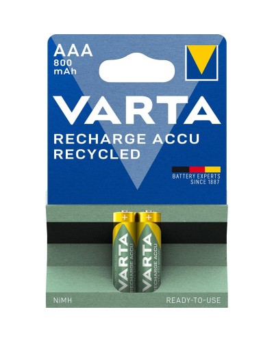 Varta Recharge Accu AAA 800mAh - 2 Rechargeable Batteries 1.2V Ni-MH
