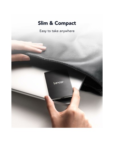 Lexar SL500 1 To SSD Externe Portable 2.5" - Transfert Haute Vitesse
