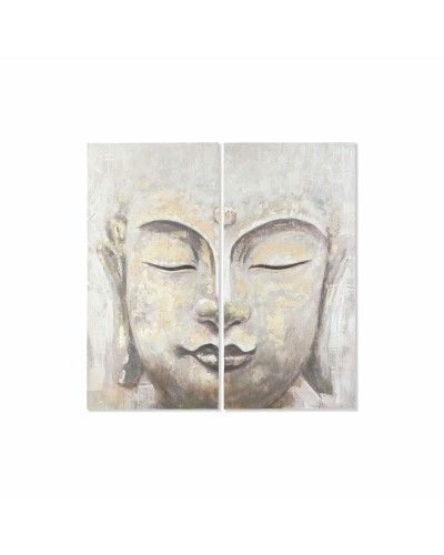 Juego de 2 cuadros DKD Home Decor Buda Oriental (120 x 3,7 x 120 cm)