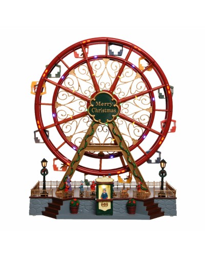 Decoratieve figuren Lumineo Licht Bewegings Noria Kerstmis 37 x 21 x 45 cm