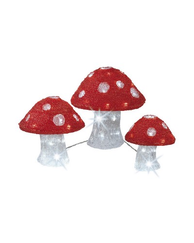 Lampe Lumineo Transparent Champignons (Blanc froid 6500K)