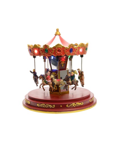 Kerstversiering Lumineo Carrousel 24 x 24 x 25 cm Licht Bewegings