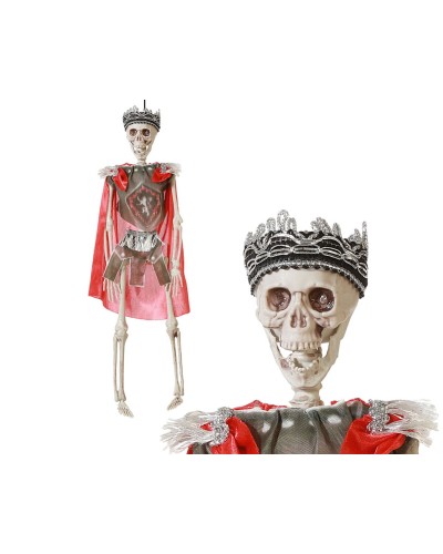 Decoración para Halloween Rey Medieval Esqueleto 40 cm
